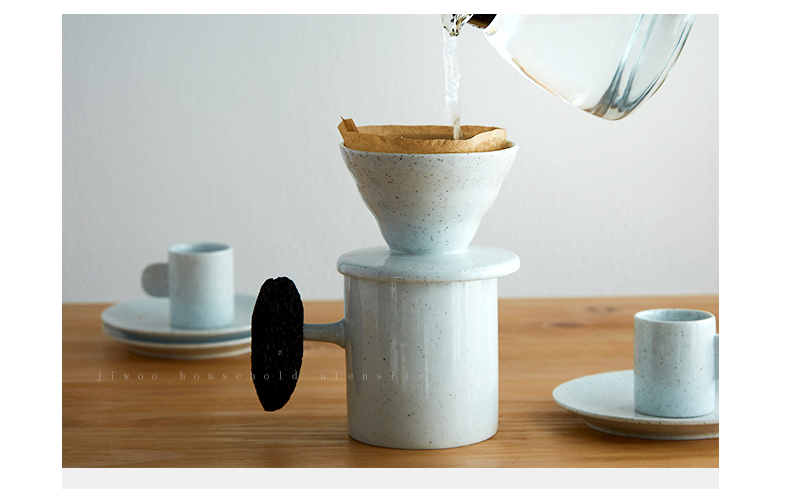 That thing creative hand grinding coffee filter cup of coffee pot ceramic home office keller of coffee cup