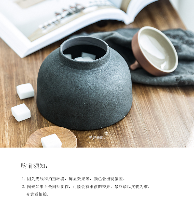 Namely the content palace restoring ancient ways caddy fixings creative ceramic ink stone household pu - erh tea caddy fixings general storage tanks