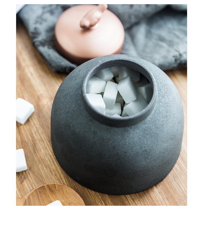 Namely the content palace restoring ancient ways caddy fixings creative ceramic ink stone household pu - erh tea caddy fixings general storage tanks