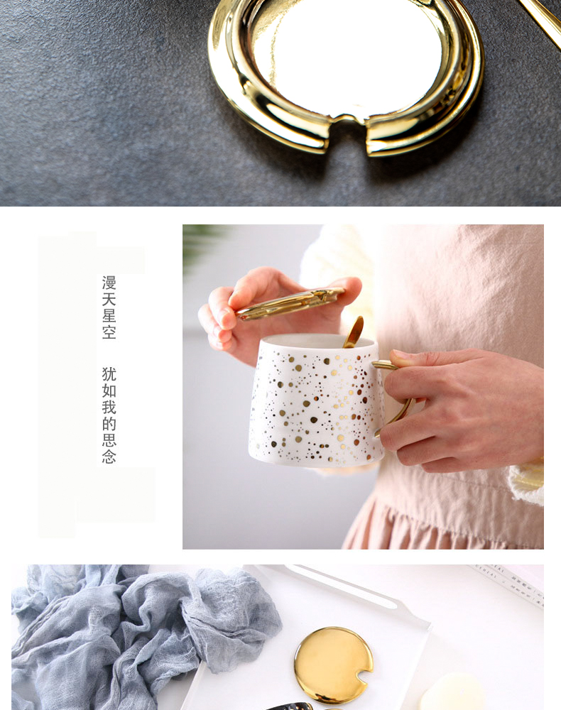 The content of household coffee cup men 's and women' s creative move cups ceramic keller CPU trend picking cups