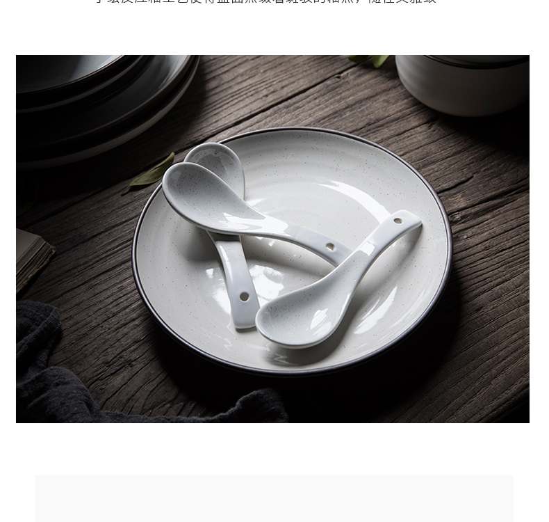 The content, lovely ceramic spoon, spoon stir spoon, run out of children 's creativity and lovely cartoon ladles little spoon