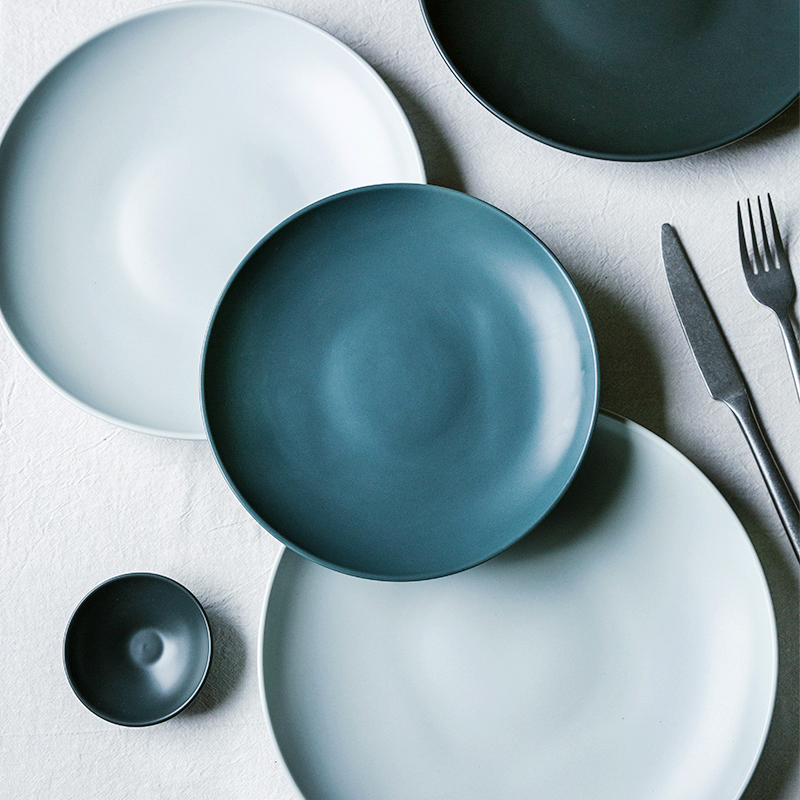 Plate plate household Nordic Creative Network Red West Steakfast Ceramic Breakfast Sushi Daily Restaurant Commercial