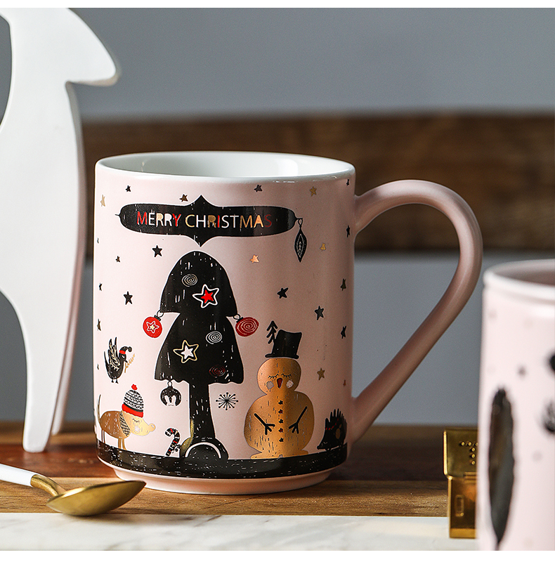 The content of northern wind tide lovers ultimately responds cup home coffee cup creative move ceramic keller cup