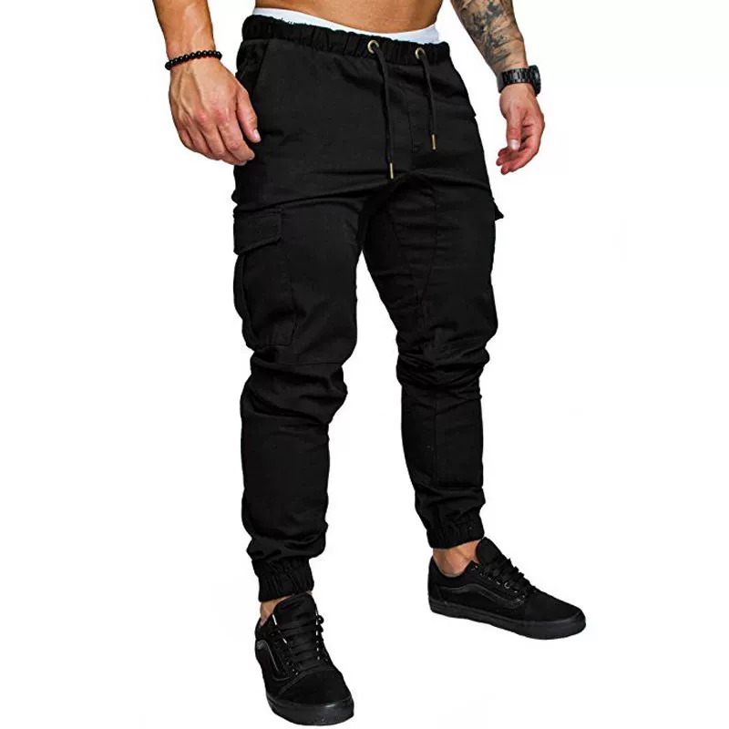 [мужские брюки Male Pants Slim Khaki Men Joggers]