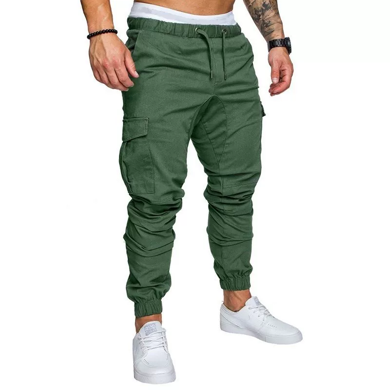 [мужские брюки Male Pants Slim Khaki Men Joggers]