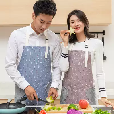 Multi-family apron home kitchen women high-end fashion cute waist waterproof oil-proof hand 2021 New