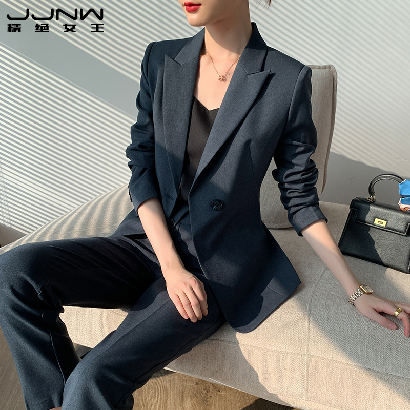 High-end suit women's suit fashion temperament formal dress goddess fan work clothes OL spring lawyer suit work clothes