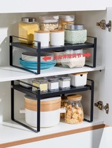  Simple retractable kitchen shelf small metal storage rack