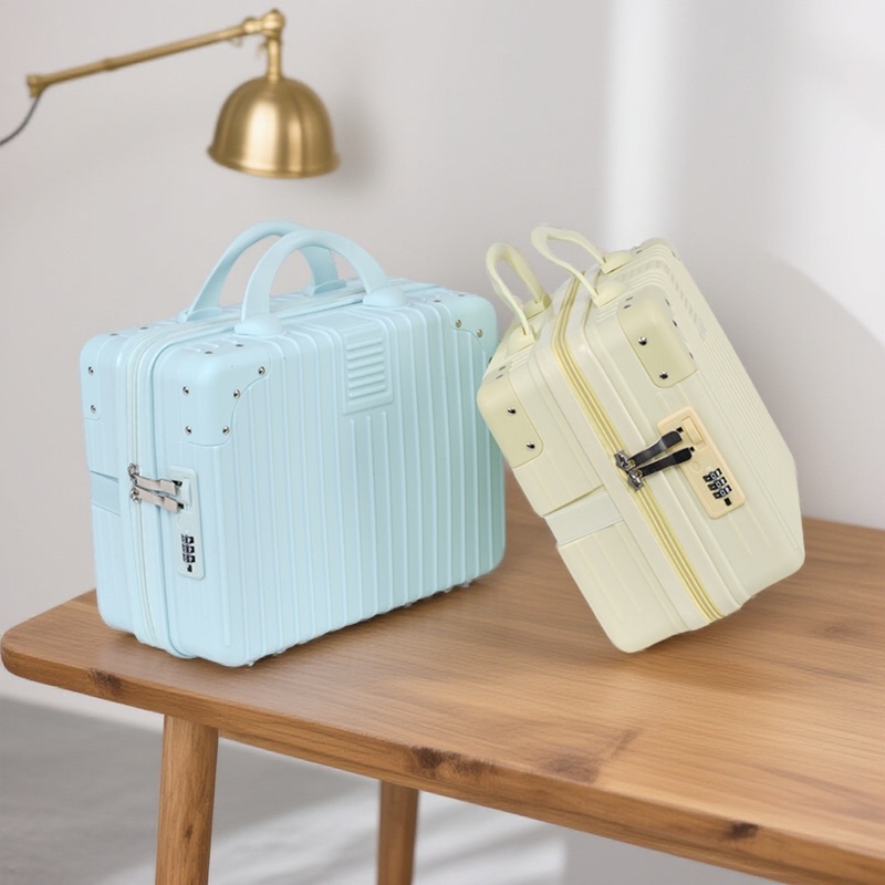 Small Suitcase, Wedding Gift Box, Cosmetics Storage Box, Short-Distance Travel Suitcase, Lightweight Carry-On Suitcase, Password Lock Box