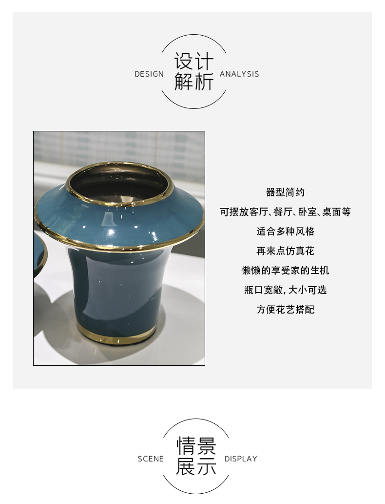 I and contracted sitting room vase furnishing articles creative flower arranging ceramic porch European wine soft adornment that occupy the home decoration
