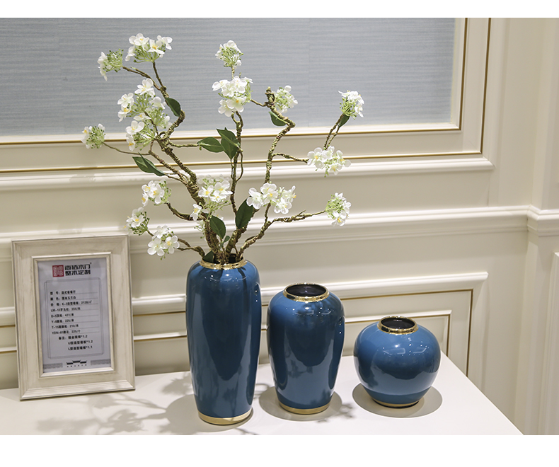 Contracted and I light much simulation ceramics inserts vase Nordic sitting room table, creative home decoration decoration parts