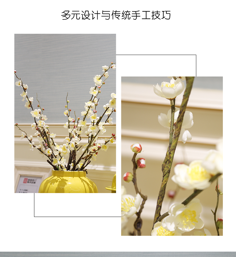 New Chinese style general as cans ceramic vase sitting room porch restaurant bedroom adornment simulation flower decoration furnishing articles