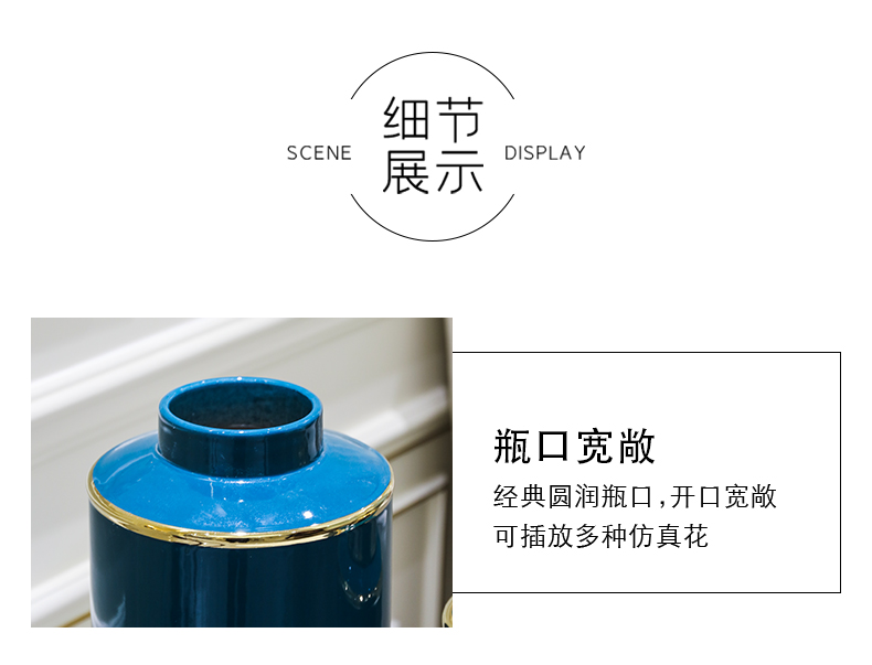 Jingdezhen ceramic home furnishing articles the general pot of flower piggy bank flower vases, TV ark, big decoration