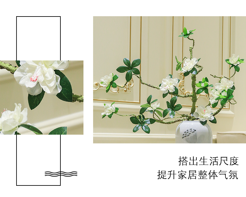 New Chinese style ceramic vase simulation TV ark adornment flowers the sitting room porch decoration table flower flower implement furnishing articles