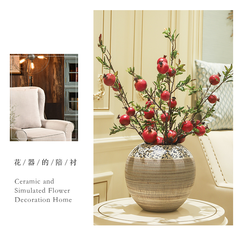 Jingdezhen sitting room of I and contracted ceramic vases, table table flower arranging flower implement creative decorations decoration furnishing articles