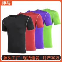 Fitness clothing quick-drying sportswear cycling sports one piece 1003 short-sleeved tight training basketball PRO breathable