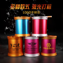 Ashtray bar KTV Internet cafe Hotel creative windproof personality multifunctional stainless steel ashtray