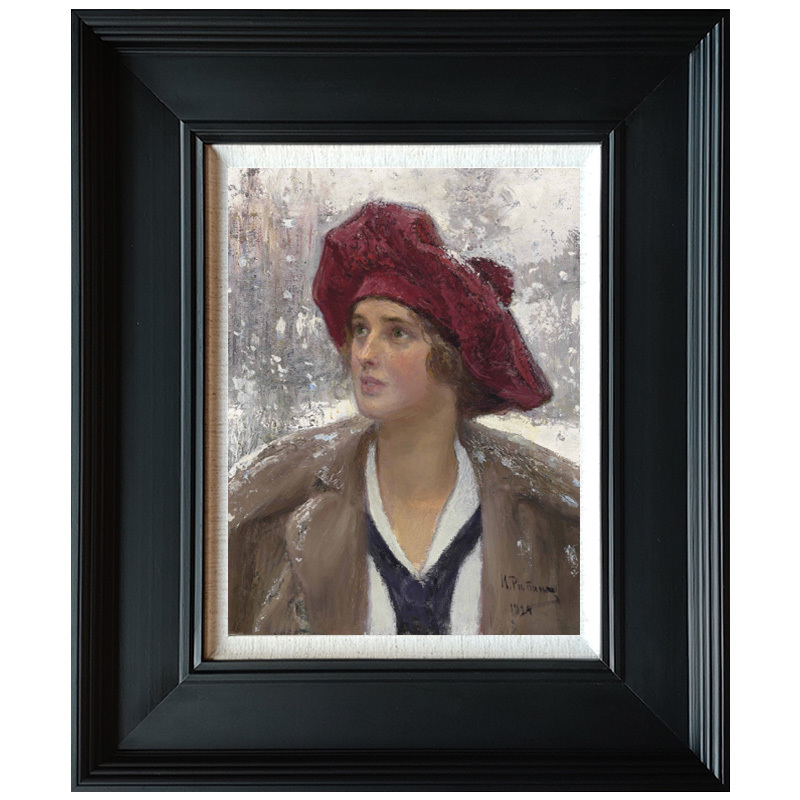 Oil Painting Frame, Pure Solid Wood Outer Frame, Black Frame, Modern Watercolor Sketch Frame, Width 9.5cm Cm, Minimalist Style