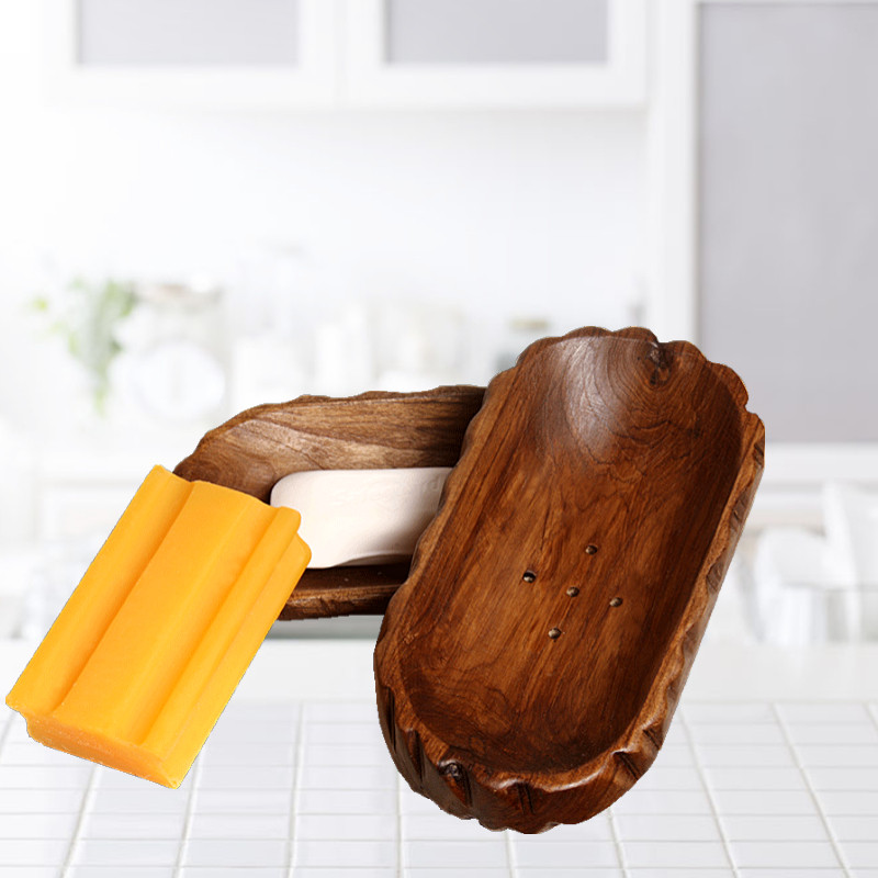 Soap box hotel toilet storage essential oil soap box storage fruit plate soap tray environmental protection solid wood laundry soap dish
