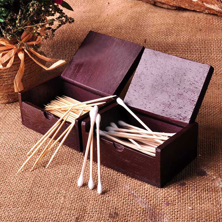 hộp trong suốt đựng bánh Thái thủ công nhà hàng rắn gỗ tăm hộp bụi giữ tăm bụi cao cấp cầm tay tăm bông thiết bị lưu trữ hộ gia đình hộp đựng sữa bột