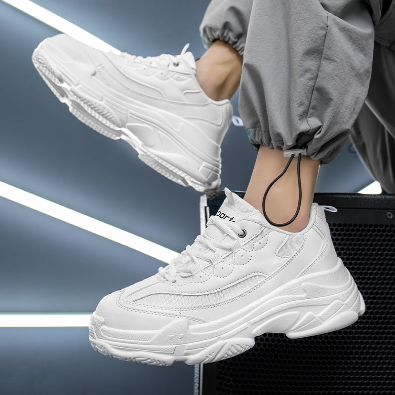 Old Daddy Shoes Men Shoes 2022 New Tide Shoes Thick Bottom Heightening Shoes Man Spring Ins Sports Casual Little White Breathable