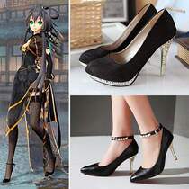 vocaloid V Home Hatuo miku Luo Tianyi Canary Cheongsam Suit cosplay Black Heels