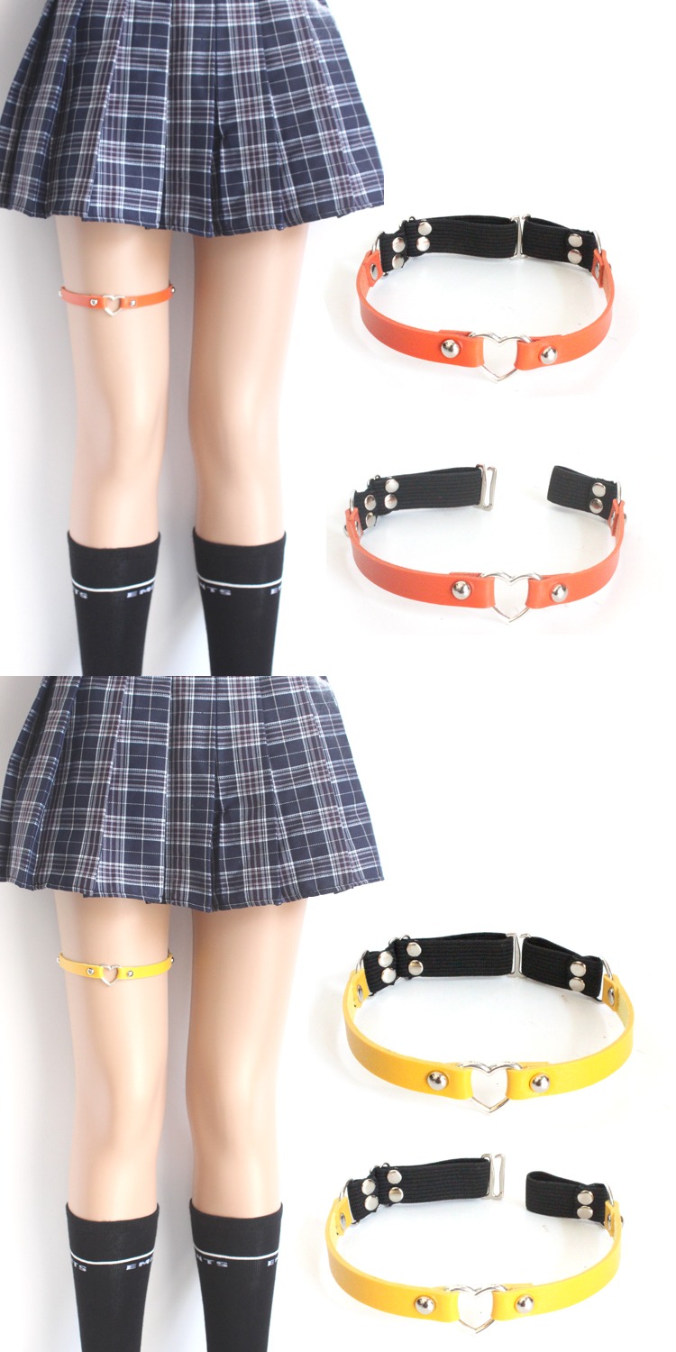 Sexy kim loại da đùi vòng nữ cổ áo punk đùi vòng dây đeo trang trí Nhật Bản garter nữ phụ kiện thời trang 
