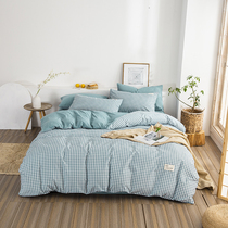 Cute four - piece cotton 100 is set for girls in Princess wind bed in one bed with 4