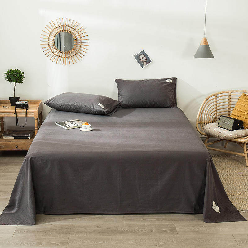 Encrypted sheet single piece cotton double bed sheet 1 2m student dormitory single cotton 1 5 bed sheet three-piece set