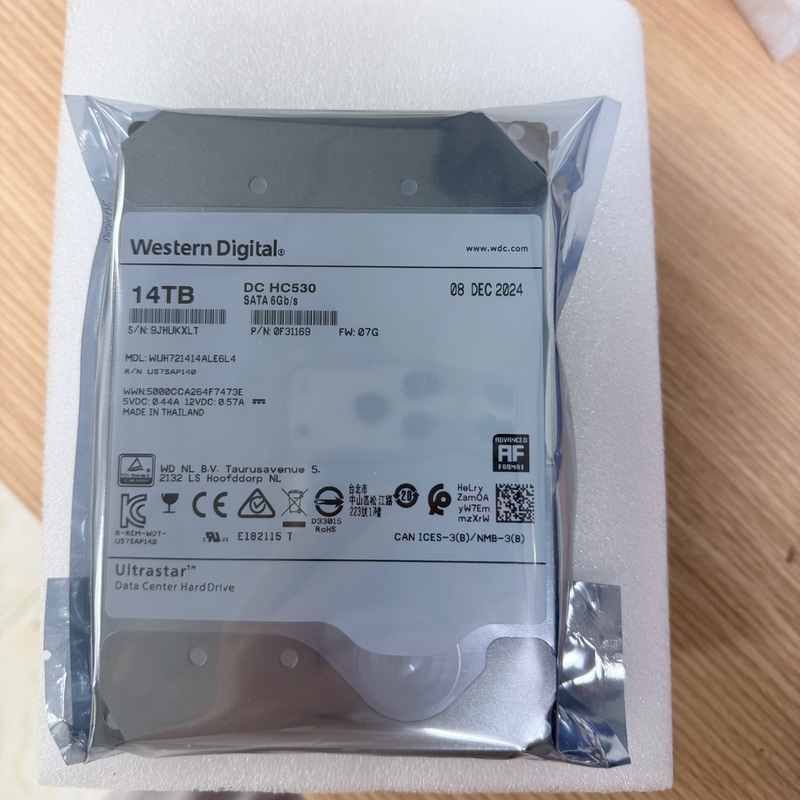 Wd/Western Digital 14Tb Enterprise-Grade Helium Hard Drive 3.5inch Sata Server Monitoring and Security Array Wd/Western Digital 14Tb Enterprise-Grade Helium Hard Drive 3.5inch Sata Server Monitoring and Security Array