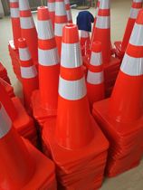 PVC road cone 70cm rubber PVC plastic road cone reflective cone bucket ice cream cone cone roadblock cone