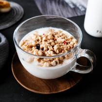 Large capacity Breakfast Oatmeal cup Milk Cup microwave transparent water cup tea cup Japanese style