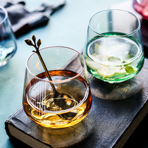 Japanese-style ion-plated glass whisky wine glass cocktail wine glass home beer glass drink juice cup