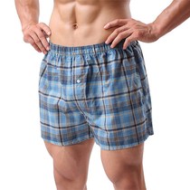 Men Beach Short Plaid Shorts Men's all-cotton boxer Shorts s