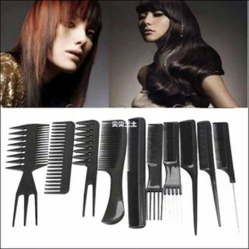 #F9s Set of 10 Make Up Comb Hair Combs Anti-static Hairbrus