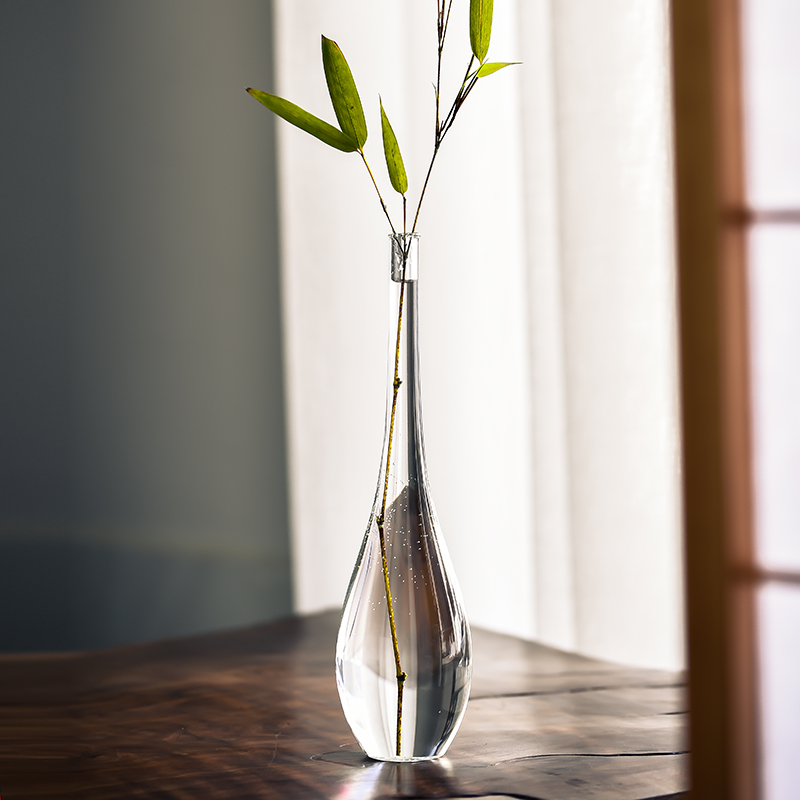 Day Style Glass Zen Willpower Floral Flower Arrangement Floral Water Petch Vase Crane First Jade Net Bottle Guanyin Bottle Tea Mat Furnishing