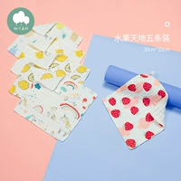 Пять квадратных шарфов (комбинация 2 30*30)