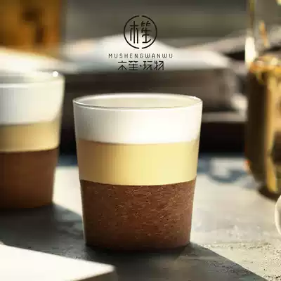 Personality home Japanese creative drinking cup heat resistant glass simple hipster office teacup matte Cup