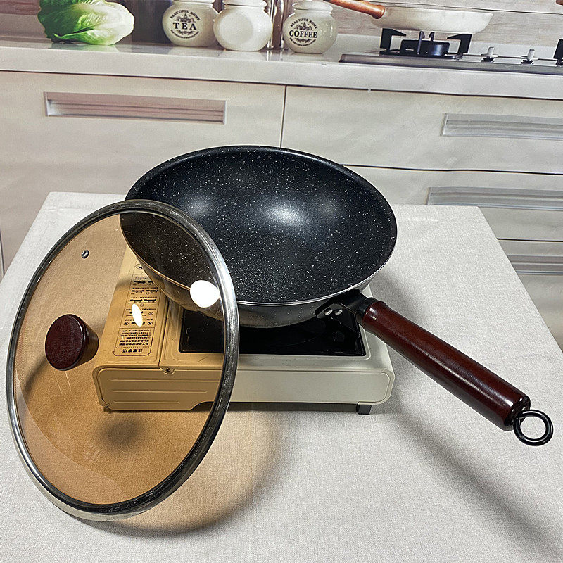 Maifan stone frying pan non-stick pan induction cooker gas stove suitable for multi-functional cooking one less smoke pan household