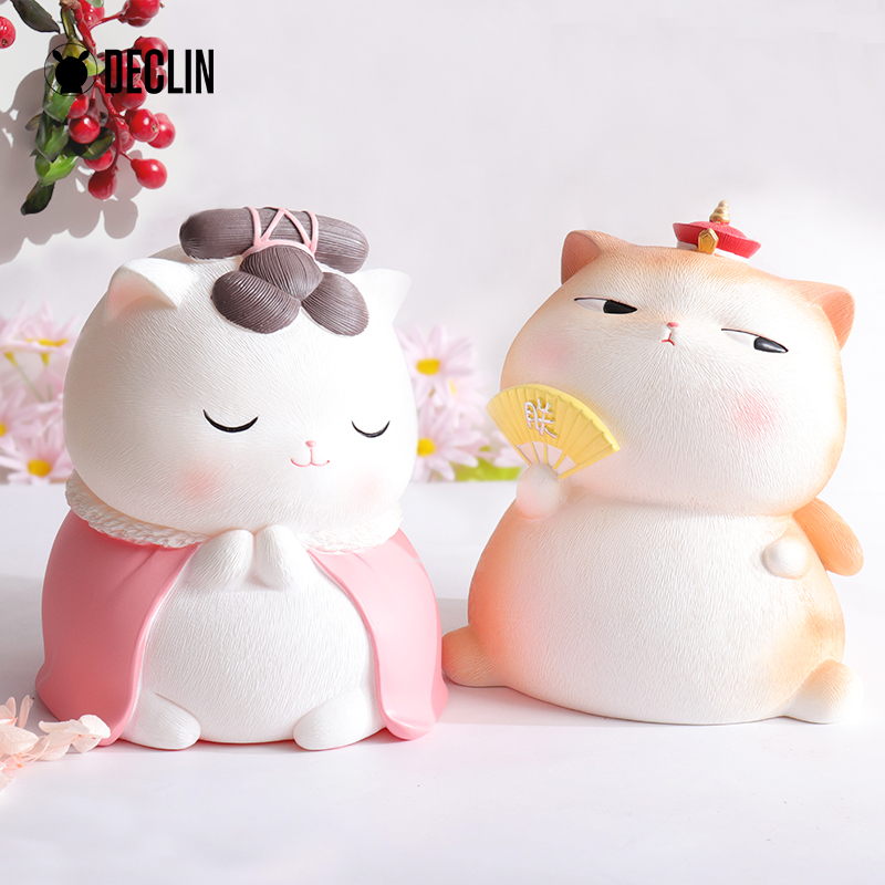 Creative Palace Cat Shake Soundtrack Coveted Net Red Anti-Fall Child Girl Cute Birthday Gift Storage Deposit Money Pot Swing