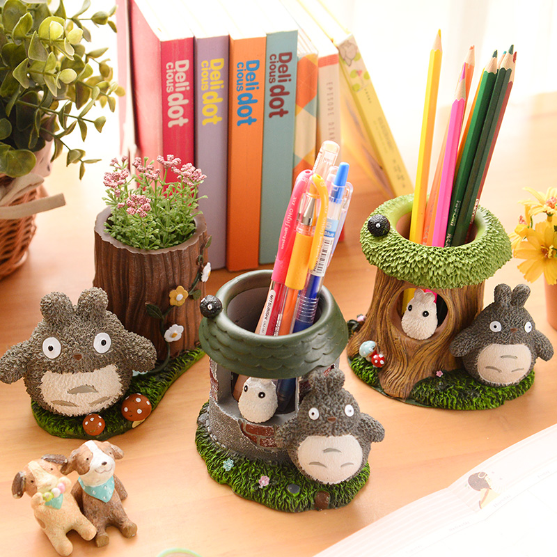 Creative Versatile Dragon Cat Large Capacity Cute Cartoon Containing Children's Office Pen Holder Birthday Present