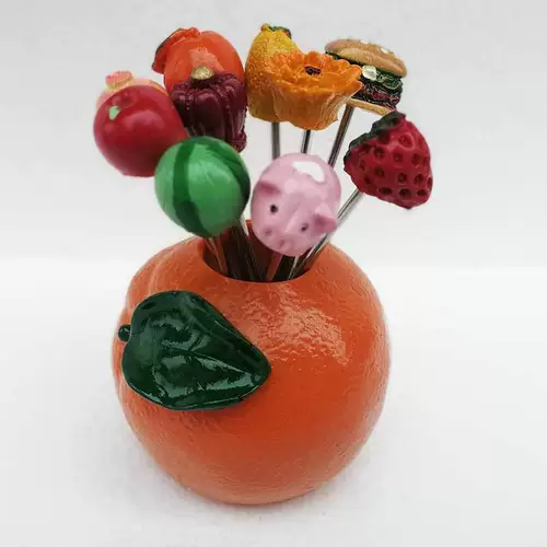 Мультяшная корейская вилка из нержавеющей стали, детский комплект, Южная Корея