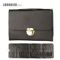 Large Capacity Makeup Brush Package Pen Containing Bag Hand Portable Minimalist Makeup Bag Brushed Drum Brush Bag Portable Brush Bag