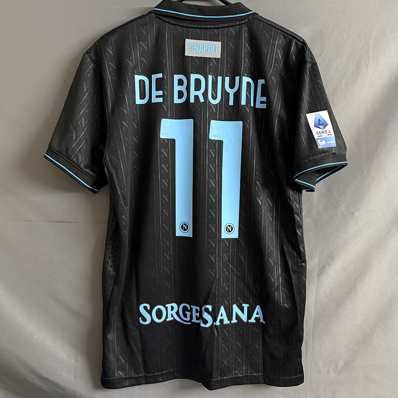 25-26 Season Napoli Home and Away Jerseys No. 11 De Bruyne No. 9 Lukaku Football Training Uniforms