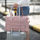 Сумка для путешествий, сумка через плечо, спортивный нейлоновый чемодан для спортзала, водонепроницаемая вместительная и большая льняная сумка