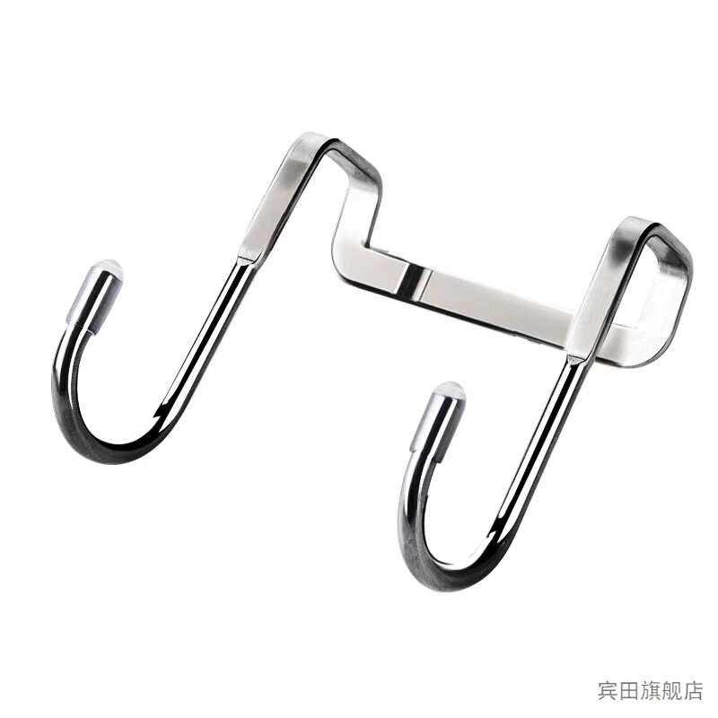 Stainless Steel Hook Z Type Hook Flat Hook Office Desktop Drawer Partition Screen Flat Overall Cupboard Hook Hanger