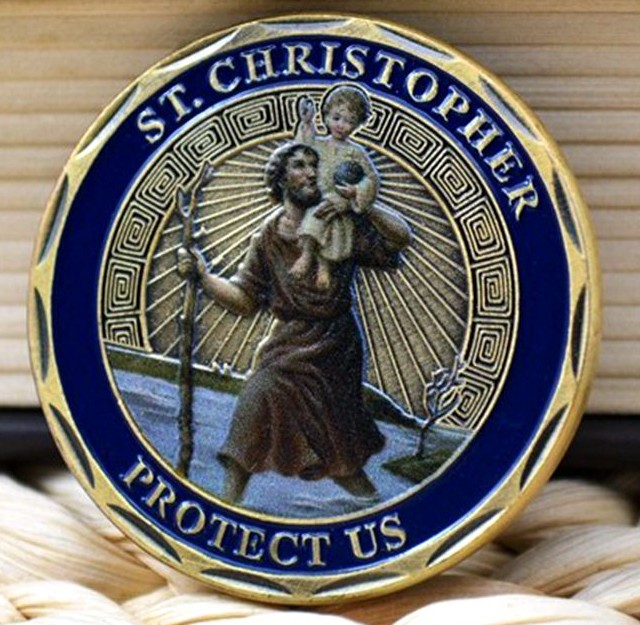 Traveler patron Saint Christopher commemorative coin faith Saint Kie commemorative coin religious body collection coin