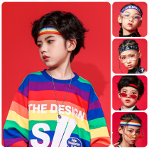 Childrens sports hair band Korean boys basketball sweat-absorbing headband street dance accessories girls hip-hop hairpin adult