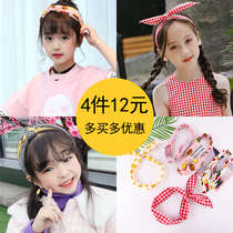 Summer childrens hair band adjustable non-slip headband female Korean Princess thin hair card tide girl headgear