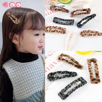 Childrens water drop BAO WENBB clip does not hurt hair Korean version of childrens side clip bangs clip childrens good-looking hairclip card broken hair